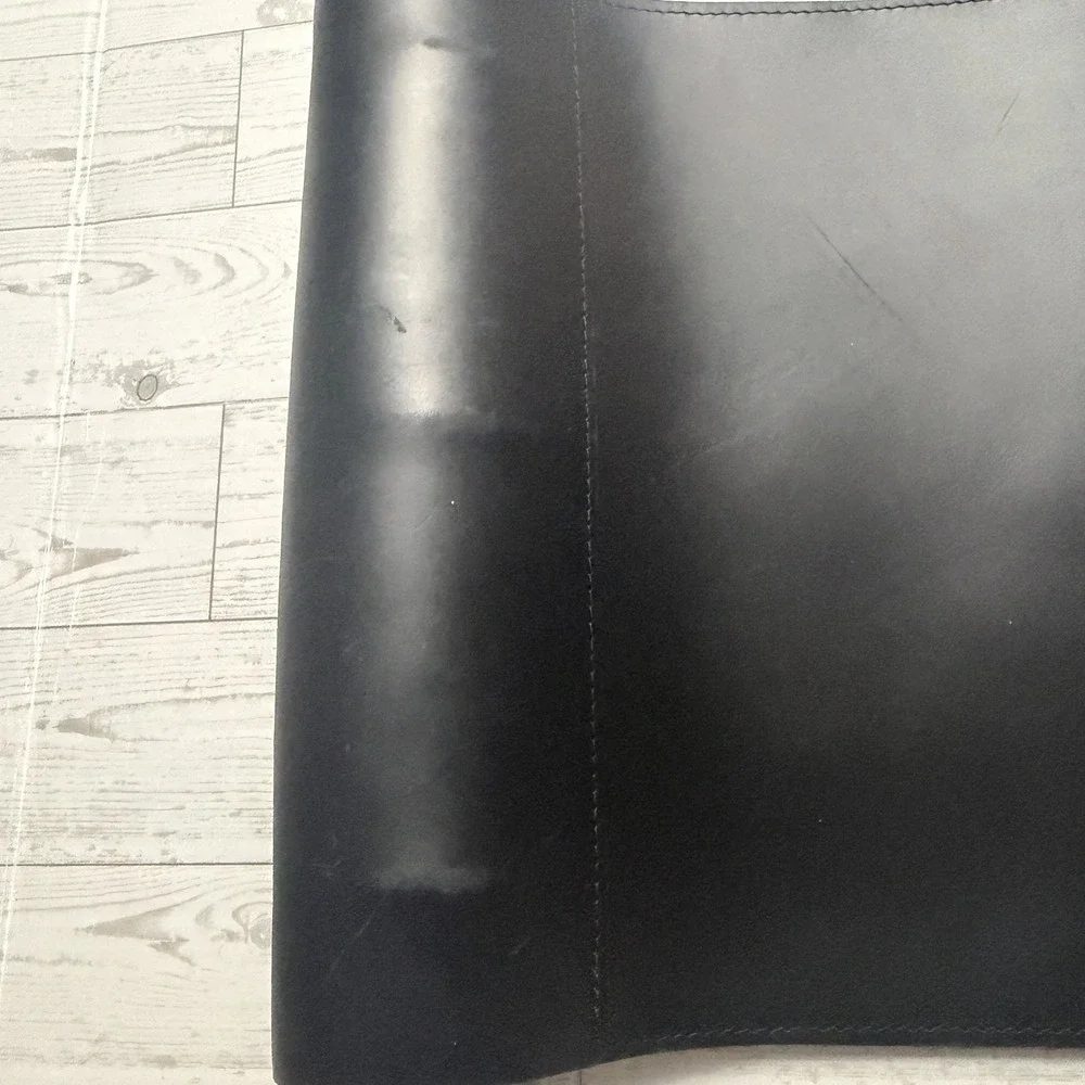 New with Tags - Rustico Black 100% Leather Soft Binder Journal 3-Ring